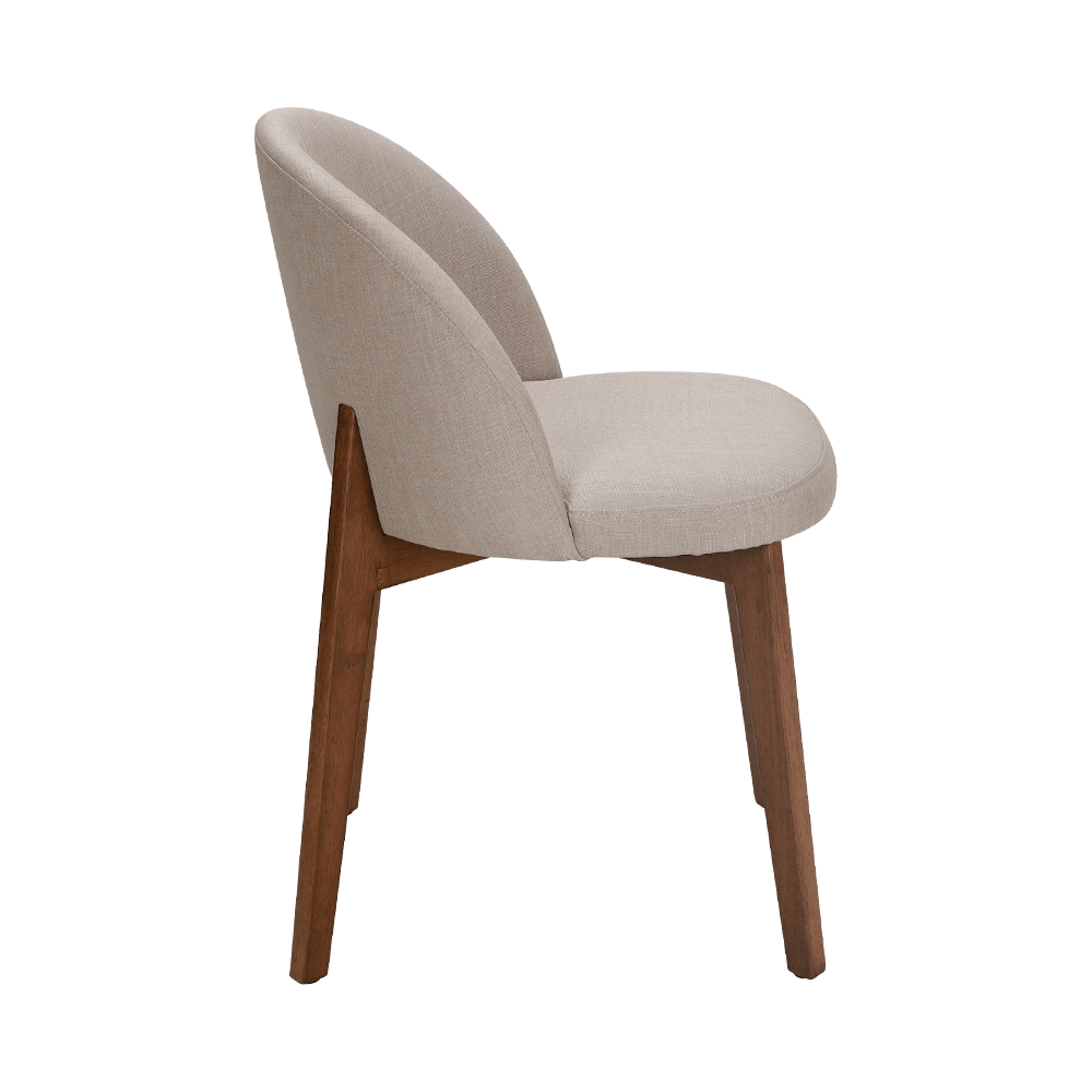 アームレスソリッドウッドダイニングチェア