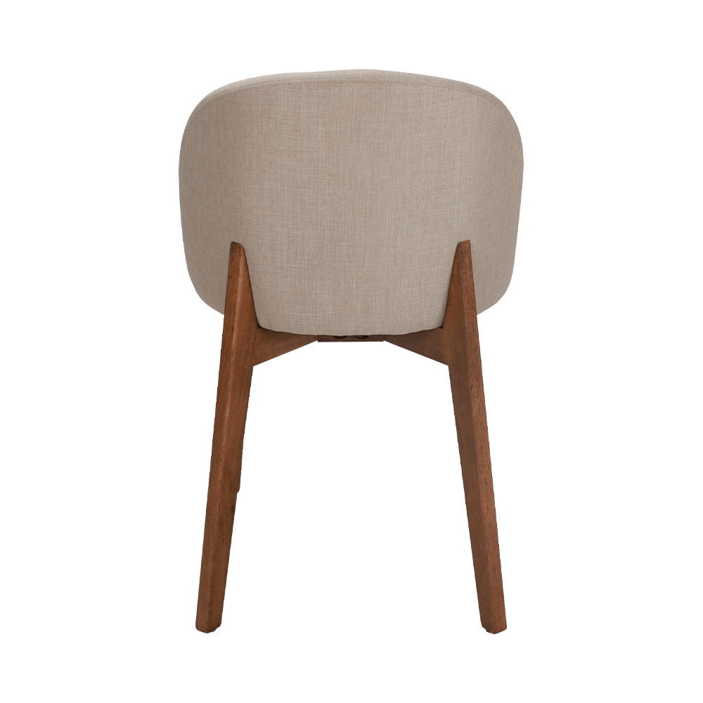 アームレスソリッドウッドダイニングチェア