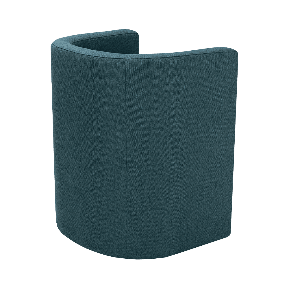 ネイビーブルーの木製フレーム休憩椅子