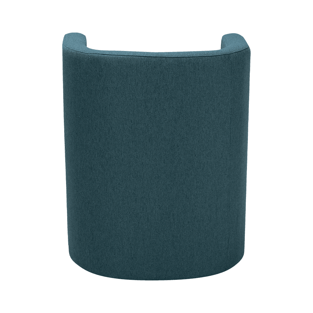 ネイビーブルーの木製フレーム休憩椅子