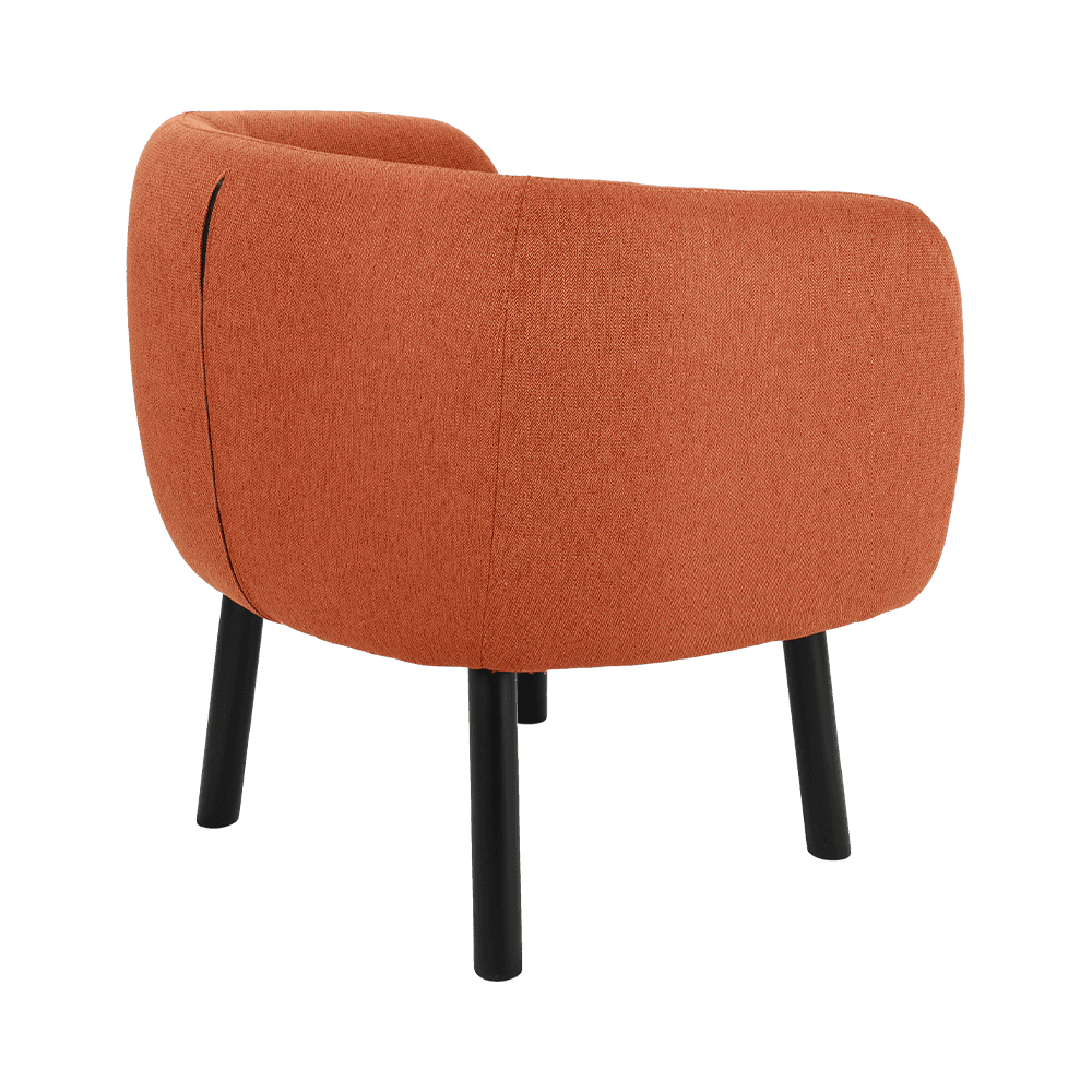 布地のソリッドダイニングチェア