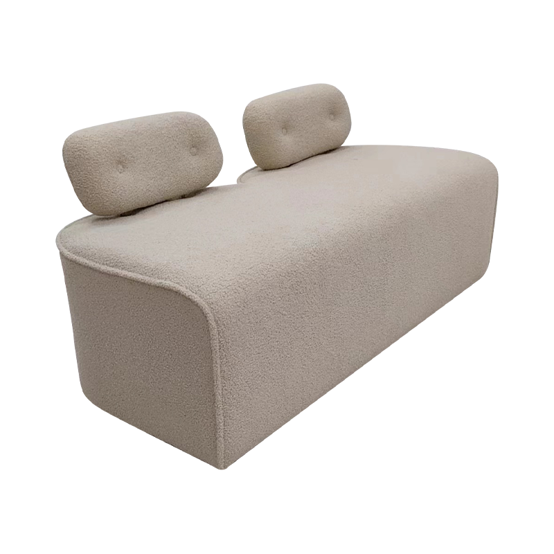 バックレスト付きのダブルソファスポンジソファラブシート